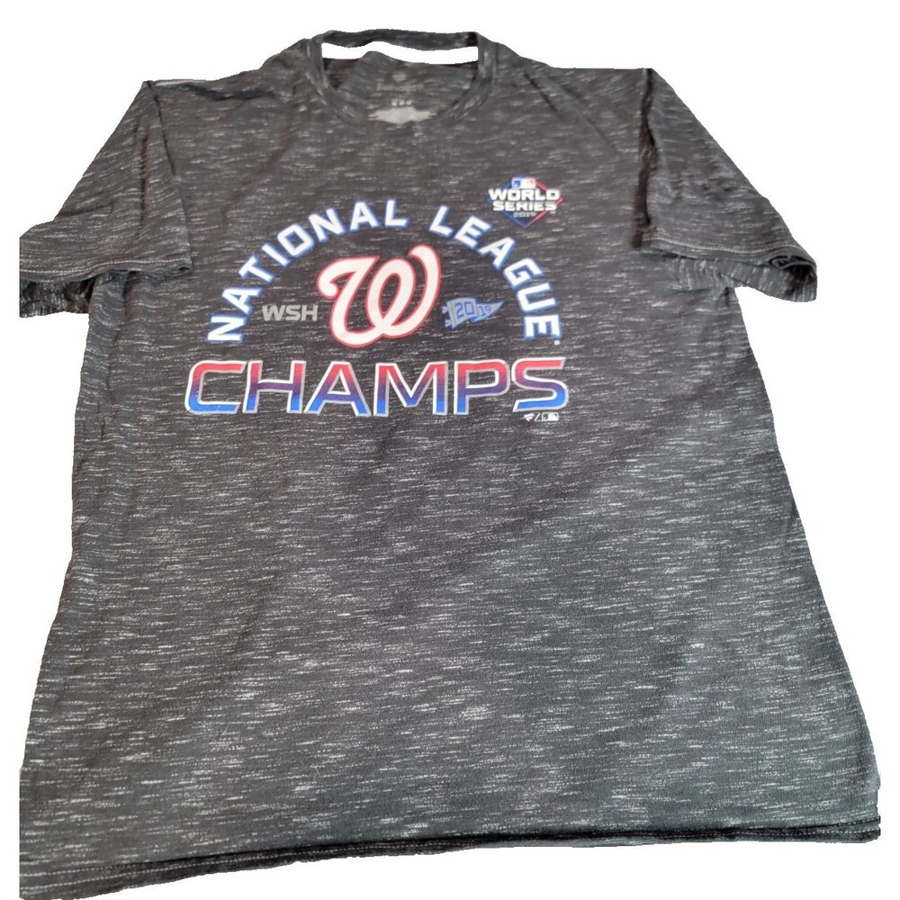 MLB 2019 Washington Nationals National League Champs World Series medium shirt.